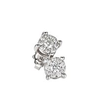 Pendientes Recarlo Mujer Nodo D'Amore in Oro blanco Diamante 0.12 Ct E04PX988/012 - E04PX988/012